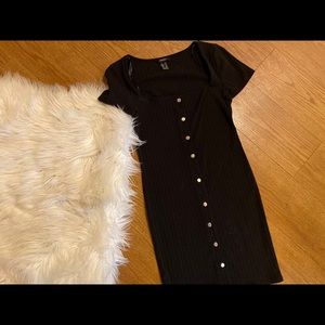 Button Down Mini Dress